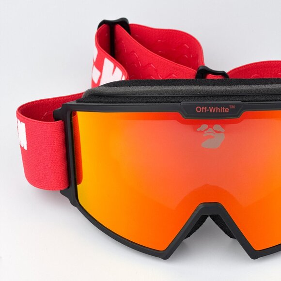 Off-White Ski Goggles – Black/Red Frame Red Mirror Lens | Model OERI055 2525 - Picture 3 of 11